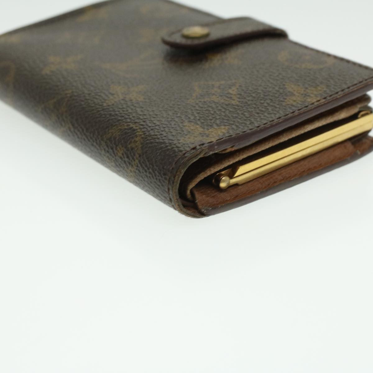 LOUIS VUITTON Monogram Porte MonnaieBillets Viennois Wallet M61663 Auth ki2714