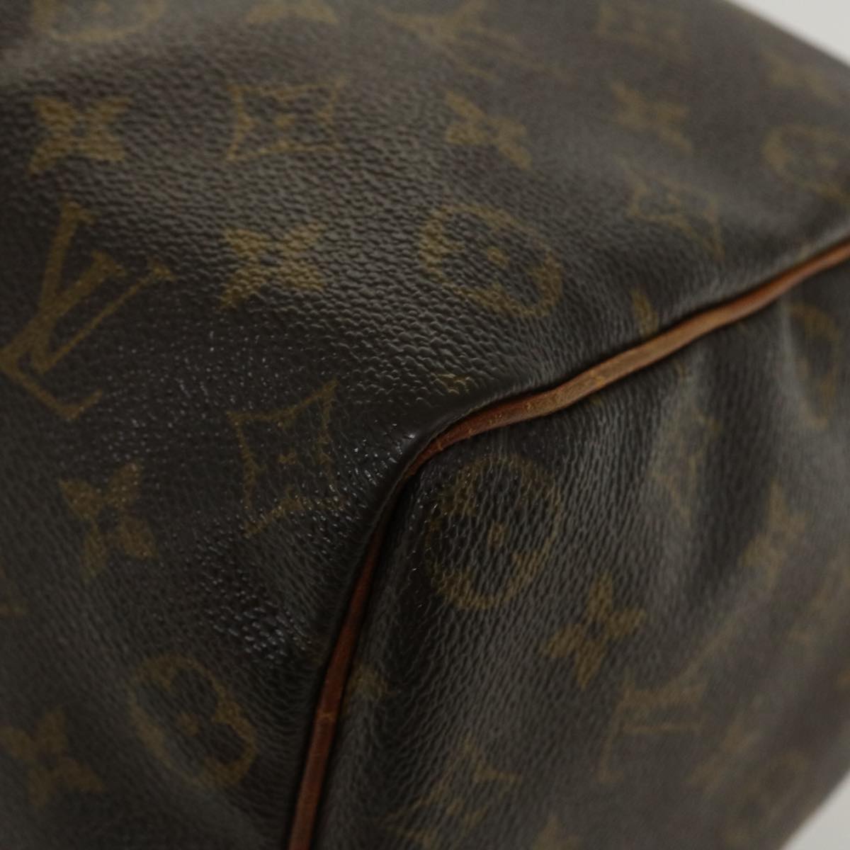 LOUIS VUITTON Monogram Speedy 35 Hand Bag M41524 LV Auth ki2755