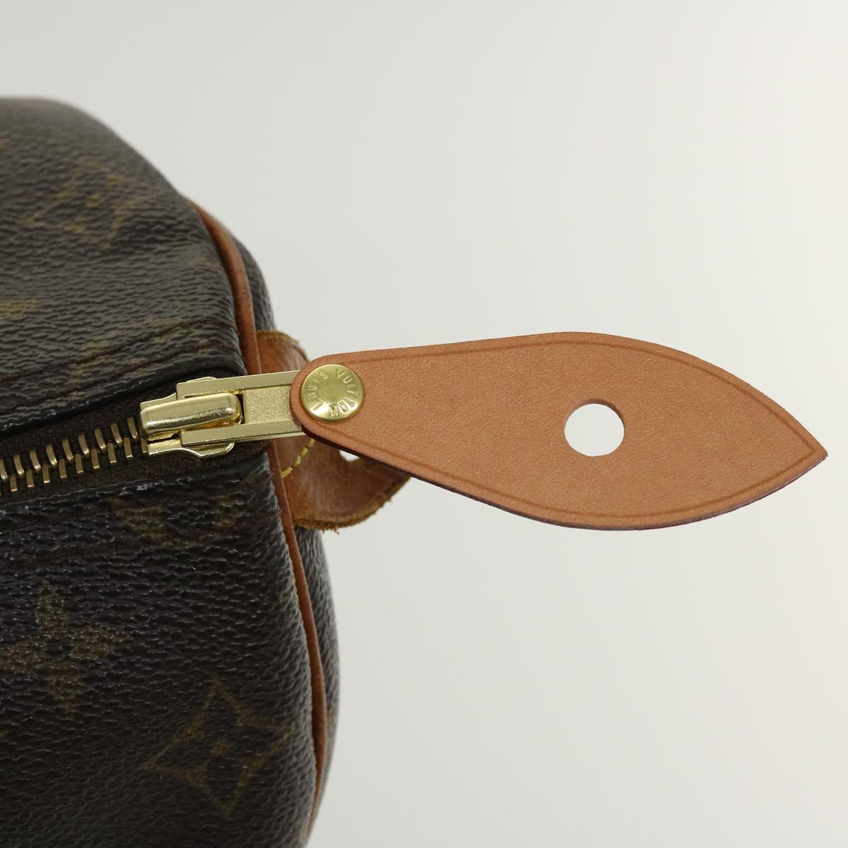 LOUIS VUITTON Monogram Speedy 35 Hand Bag M41524 LV Auth ki2755