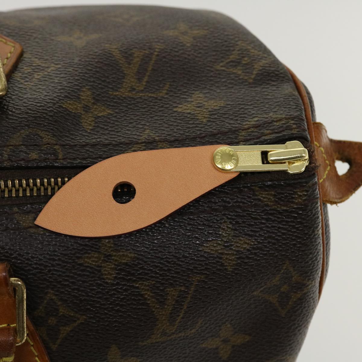 LOUIS VUITTON Monogram Speedy 35 Hand Bag M41524 LV Auth ki2755