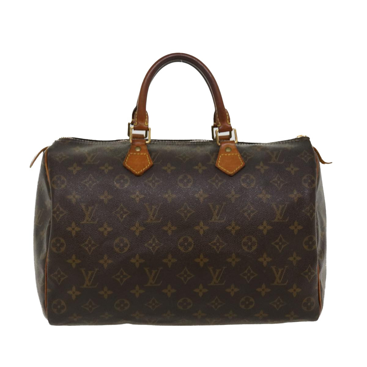 LOUIS VUITTON Monogram Speedy 35 Hand Bag M41524 LV Auth ki2755