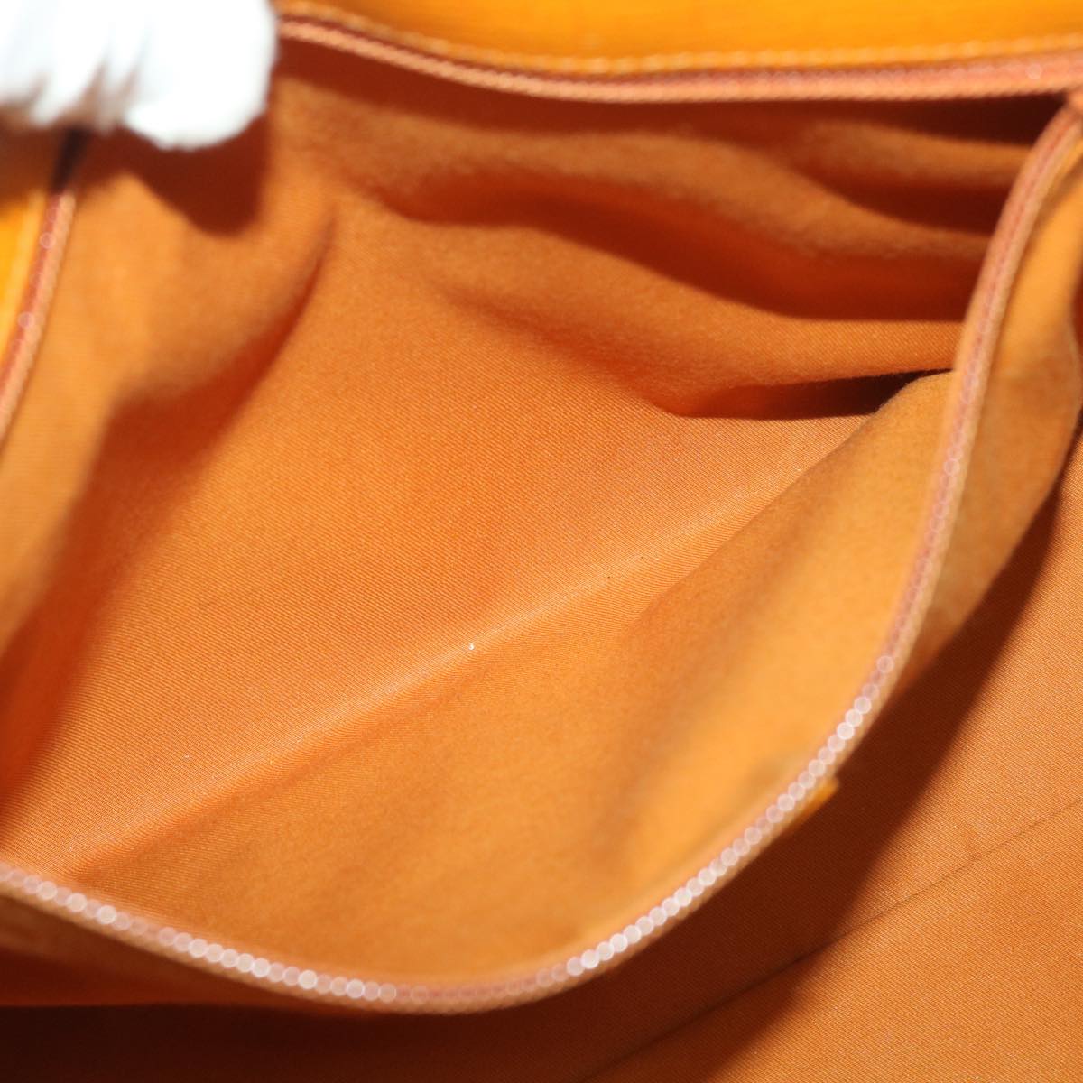 GUCCI GG Canvas Tote Bag PVC Leather Orange Beige 114595 Auth ki2771