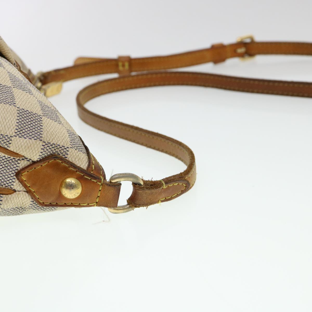 LOUIS VUITTON Damier Azur Siracusa PM Shoulder Bag N41113 LV Auth ki2774