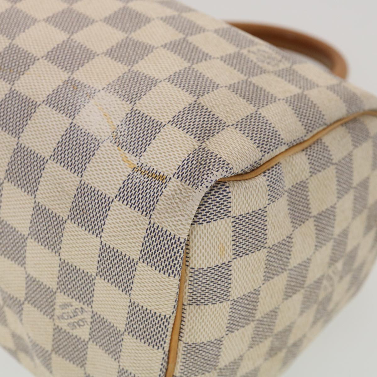 LOUIS VUITTON Damier Azur Speedy 25 Hand Bag N41534 LV Auth ki2788