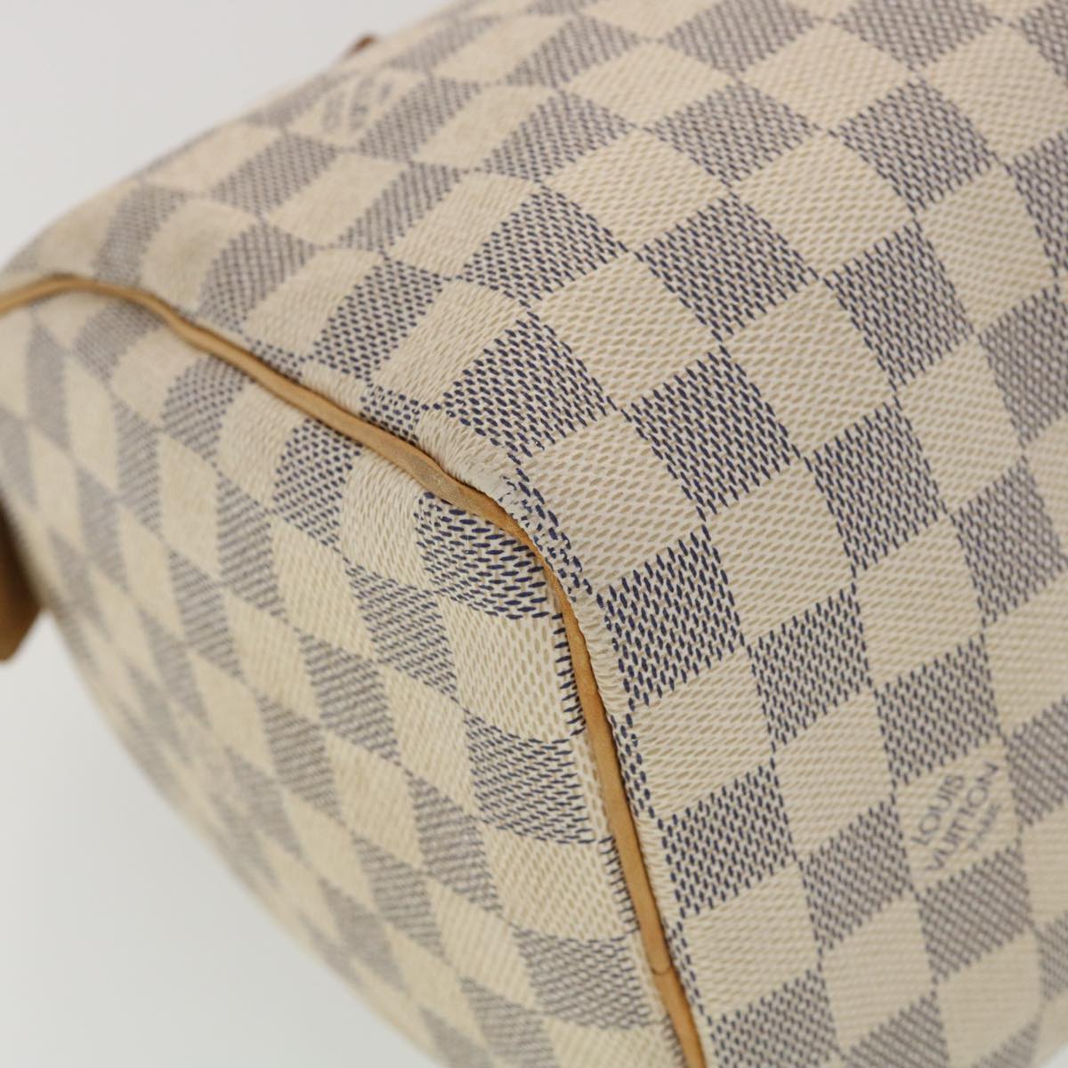 LOUIS VUITTON Damier Azur Speedy 25 Hand Bag N41534 LV Auth ki2788