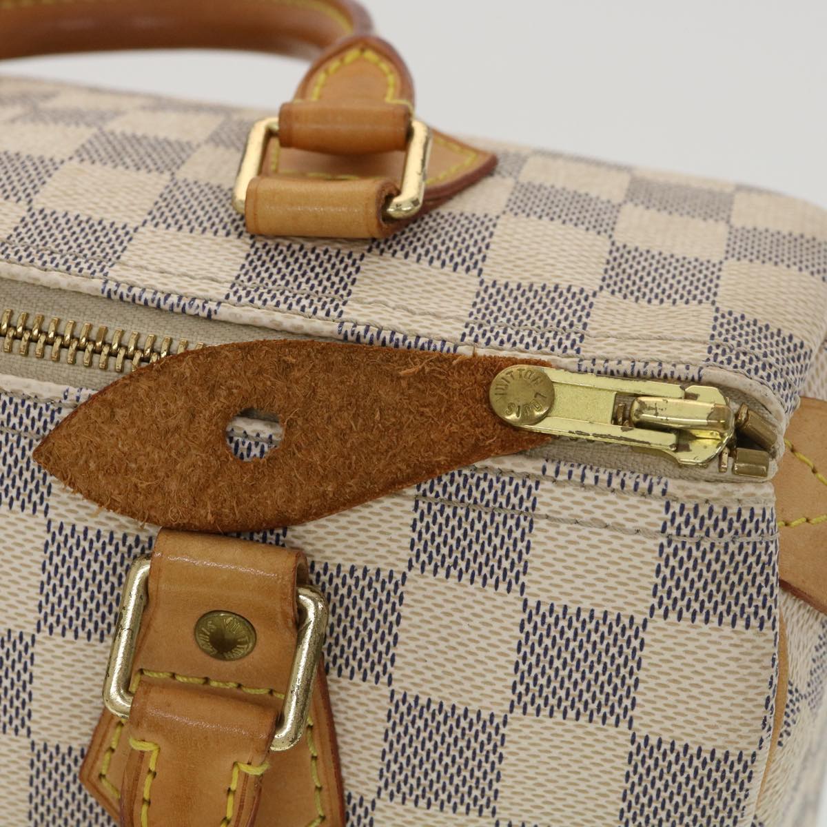 LOUIS VUITTON Damier Azur Speedy 25 Hand Bag N41534 LV Auth ki2788