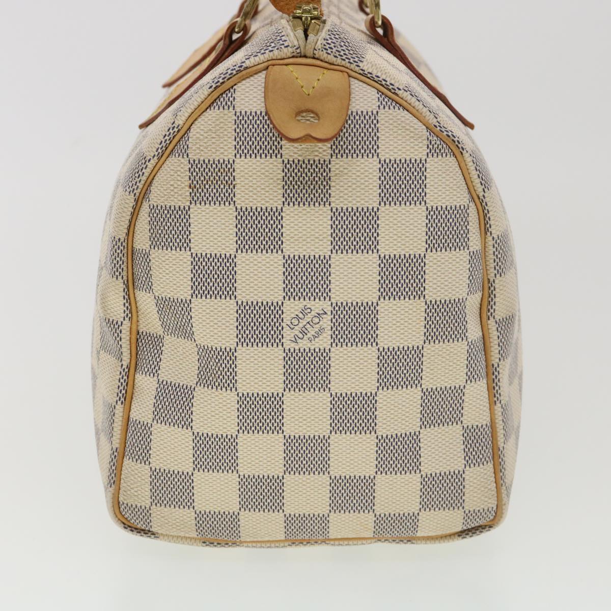 LOUIS VUITTON Damier Azur Speedy 25 Hand Bag N41534 LV Auth ki2788