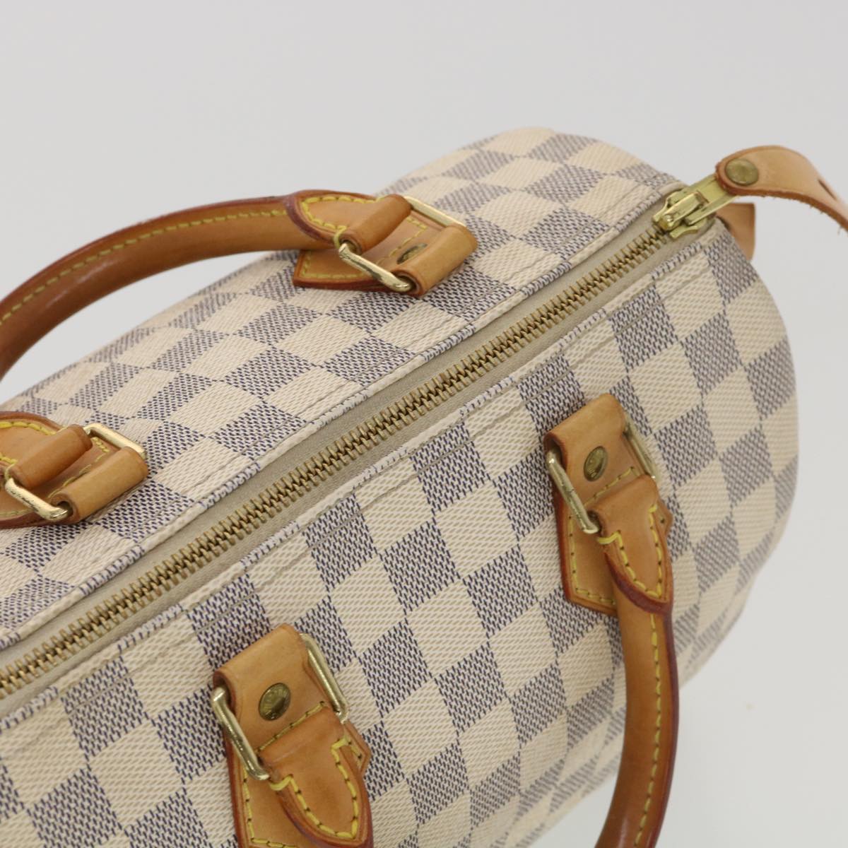 LOUIS VUITTON Damier Azur Speedy 25 Hand Bag N41534 LV Auth ki2788