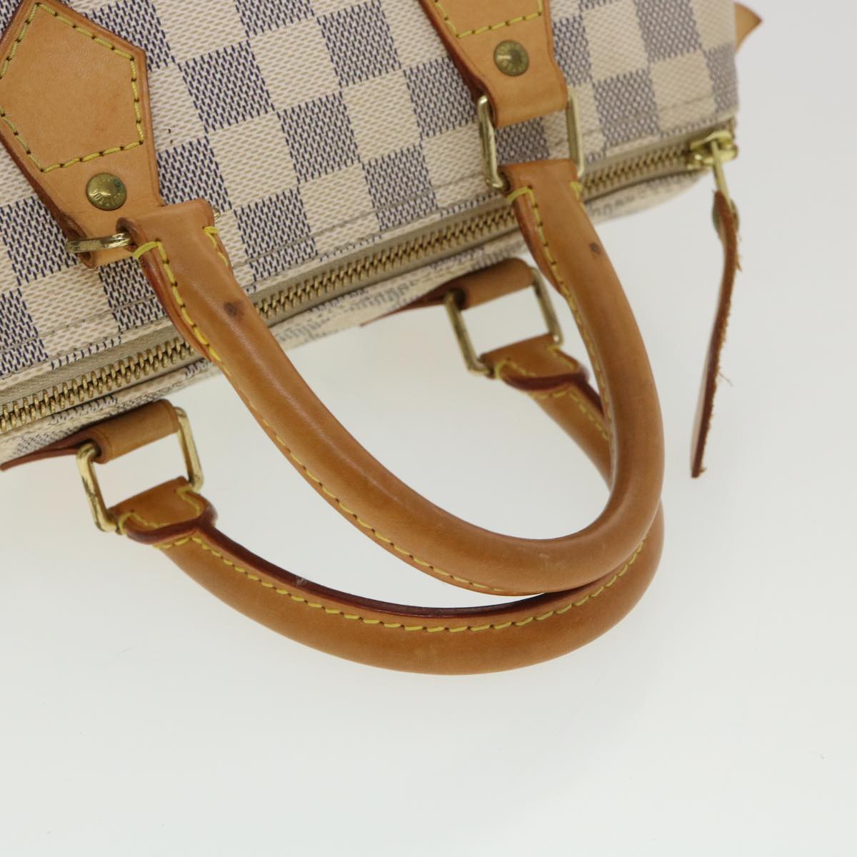 LOUIS VUITTON Damier Azur Speedy 25 Hand Bag N41534 LV Auth ki2788