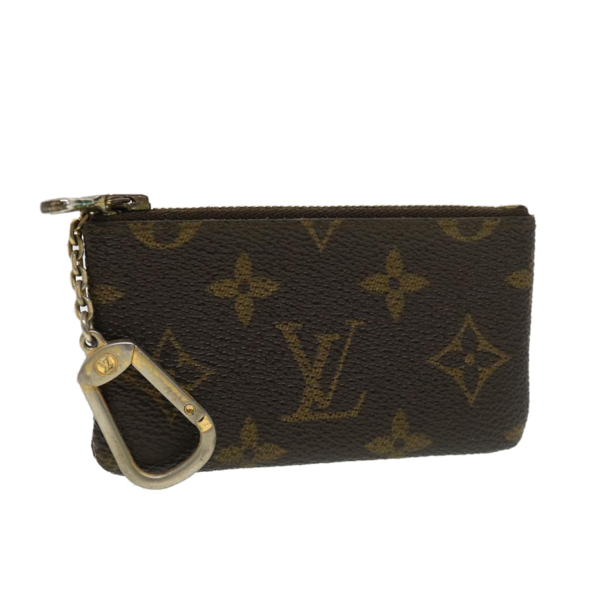 LOUIS VUITTON Monogram Pochette Cles Coin Purse M62650 LV Auth ki2809