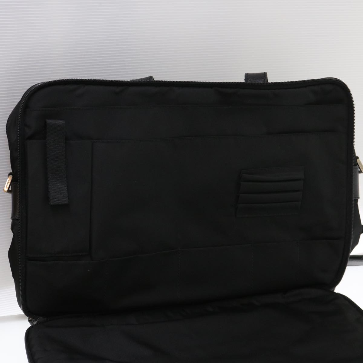 PRADA Business Bag Nylon 2way Black Auth ki2820