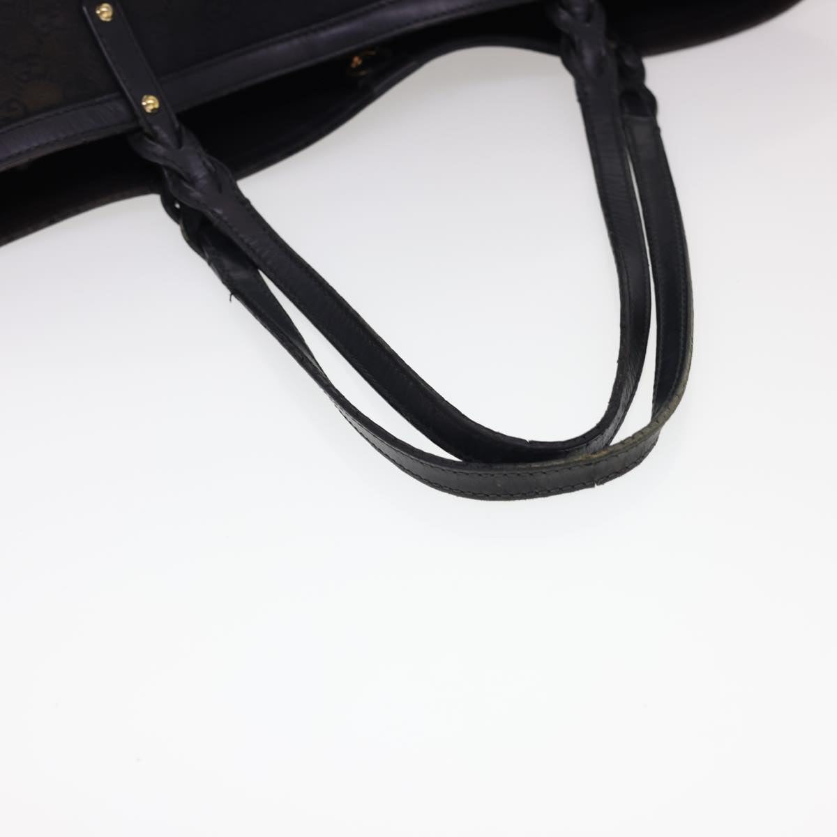 GUCCI GG Canvas Tote Bag Black 247209 Auth ki2823