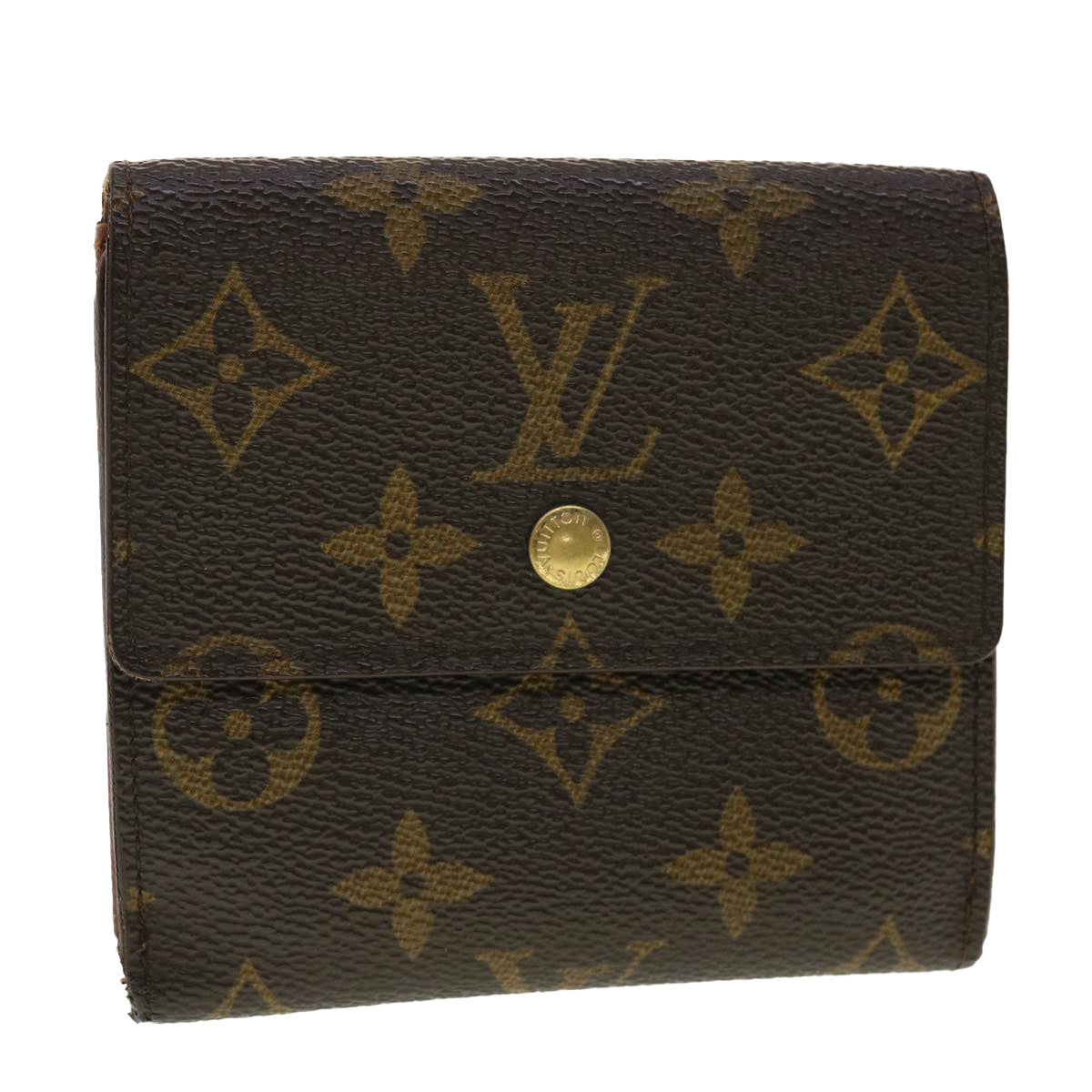 LOUIS VUITTON Monogram Portefeuille Elise Wallet M61654 LV Auth ki2827