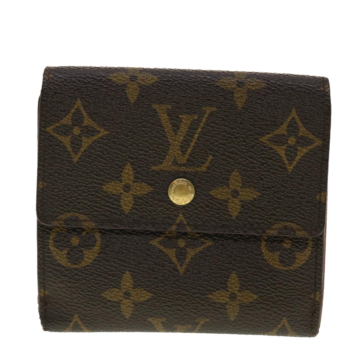 LOUIS VUITTON Monogram Portefeuille Elise Wallet M61654 LV Auth ki2827