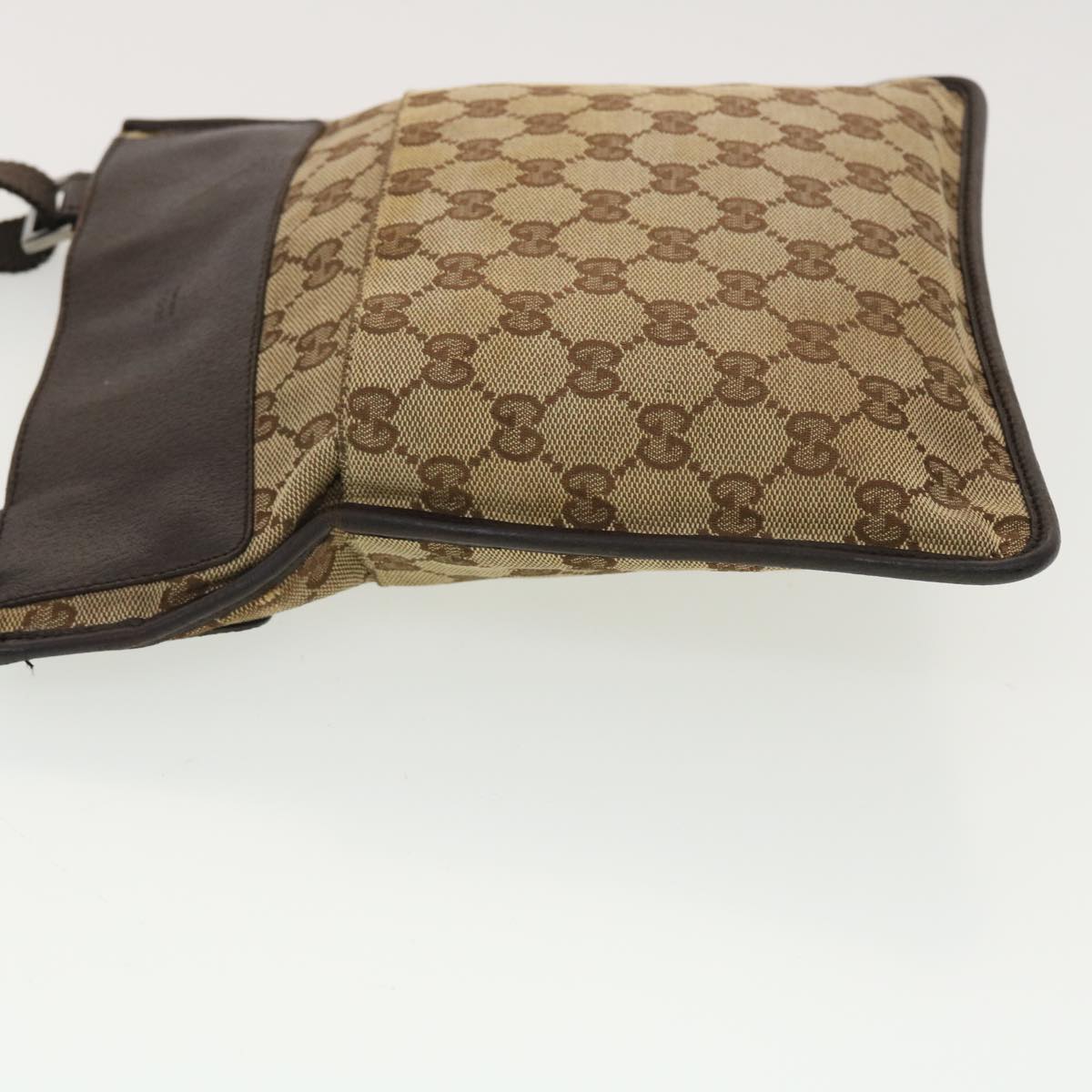 GUCCI GG Canvas Shoulder Bag Beige 27639 Auth ki2834