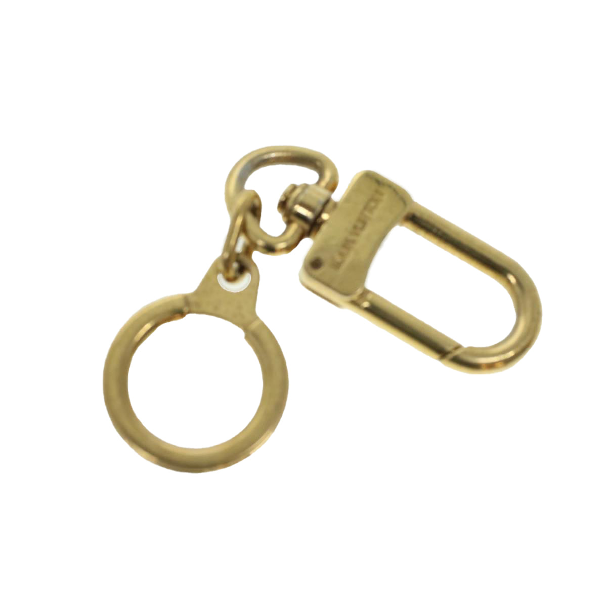 LOUIS VUITTON Anneau Cles Key Holder Metal Gold Tone LV Auth ki2888