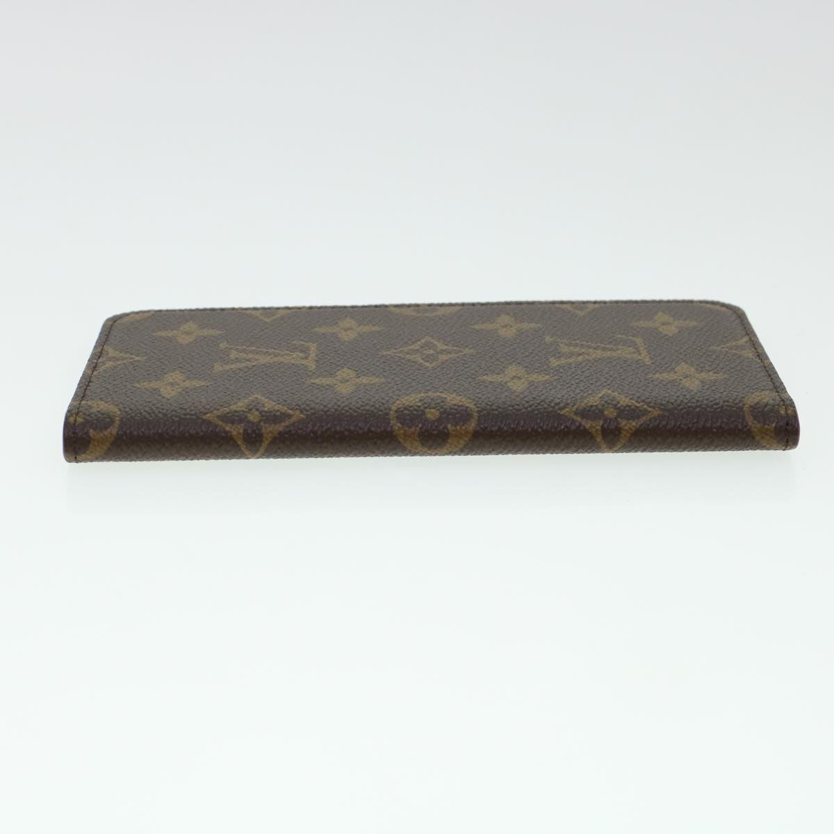 LOUIS VUITTON Monogram Folio iPhone 8 Plus Case M63401 LV Auth ki2908