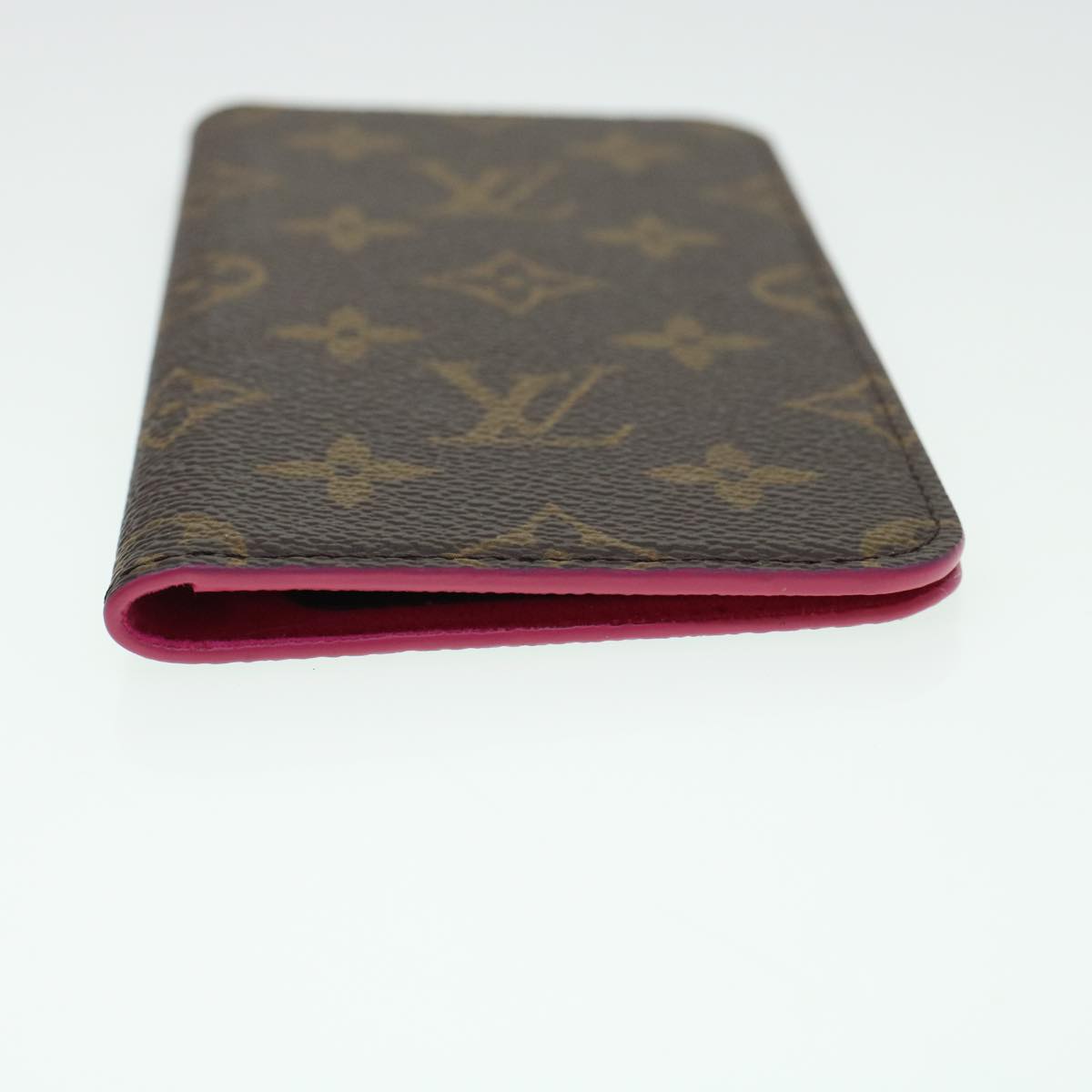 LOUIS VUITTON Monogram Folio iPhone 8 Plus Case M63401 LV Auth ki2908