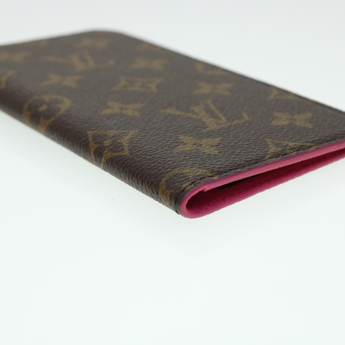 LOUIS VUITTON Monogram Folio iPhone 8 Plus Case M63401 LV Auth ki2908