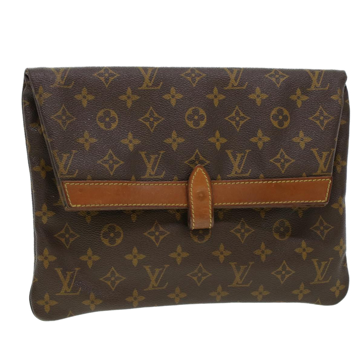 LOUIS VUITTON Monogram Pochette Pliante Clutch Bag No.234 LV Auth ki2908