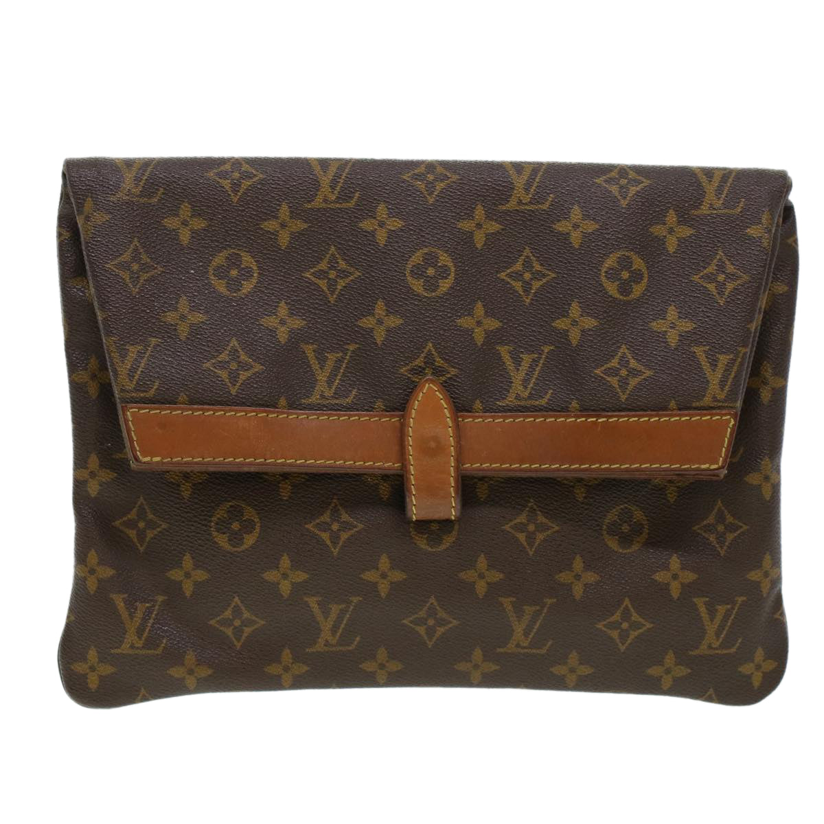 LOUIS VUITTON Monogram Pochette Pliante Clutch Bag No.234 LV Auth ki2908