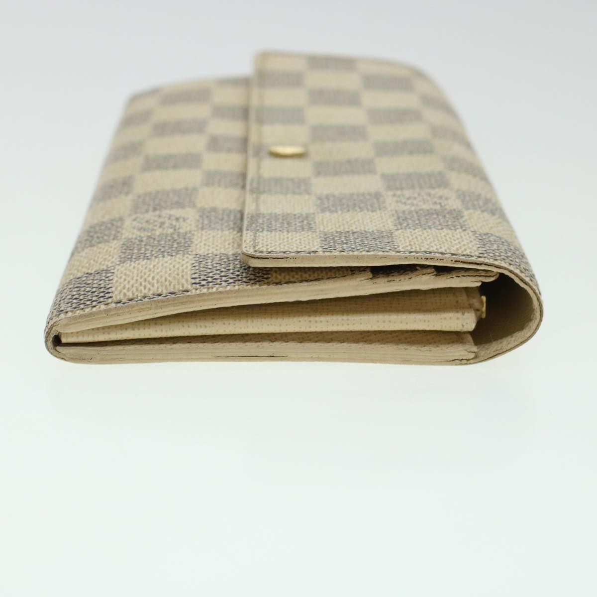 LOUIS VUITTON Damier Azur Portefeuille Sarah Long Wallet N63208 LV Auth ki2985