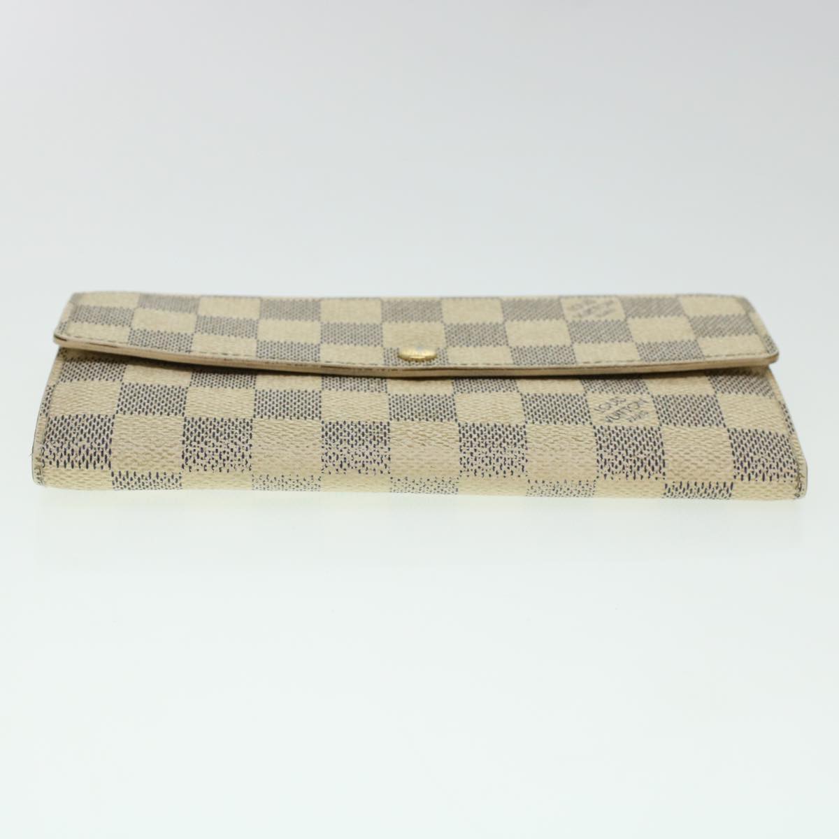 LOUIS VUITTON Damier Azur Portefeuille Sarah Long Wallet N63208 LV Auth ki2985