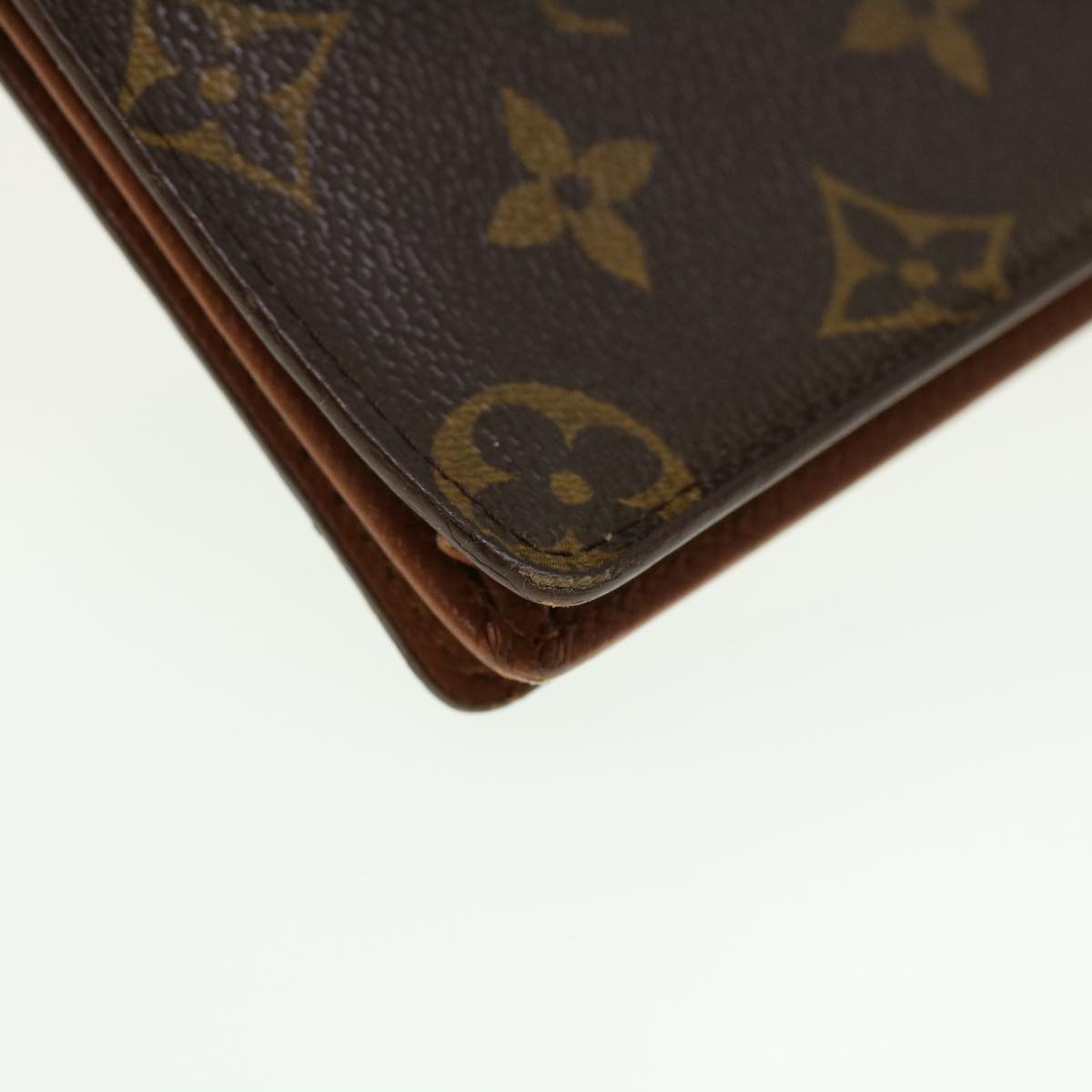 LOUIS VUITTON Monogram Porte Cartes Credit Billfold M60825 LV Auth ki2998