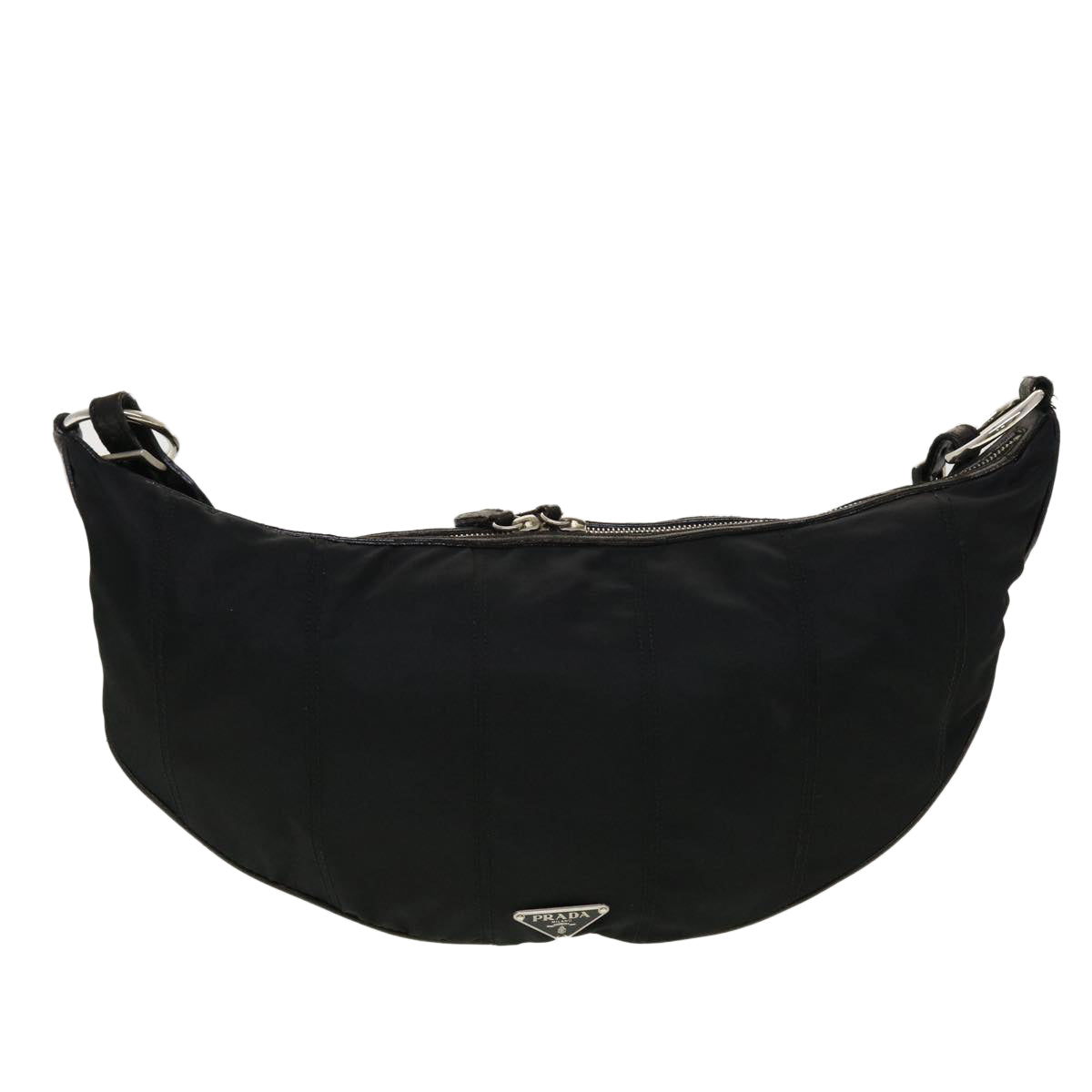 PRADA Body Bag Nylon Black Auth ki3003