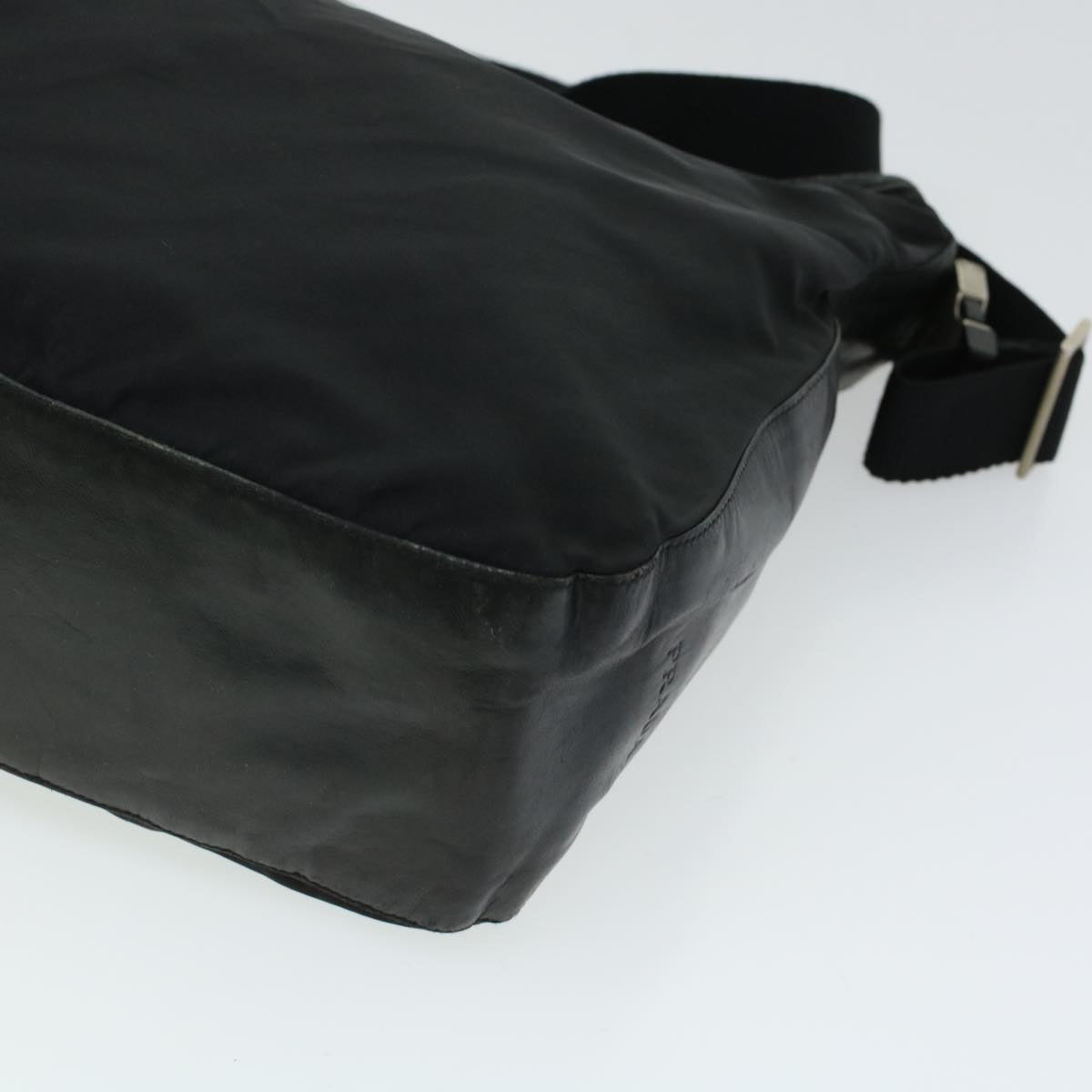 PRADA Shoulder Bag Nylon Black Auth ki3007