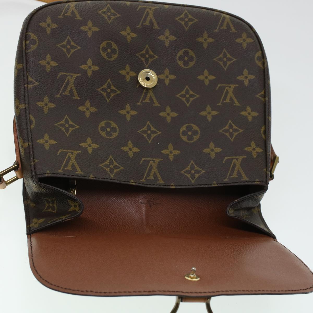 LOUIS VUITTON Monogram Saint Cloud GM Shoulder Bag M51242 LV Auth ki3020