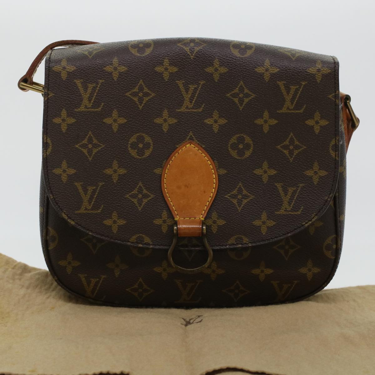 LOUIS VUITTON Monogram Saint Cloud GM Shoulder Bag M51242 LV Auth ki3020