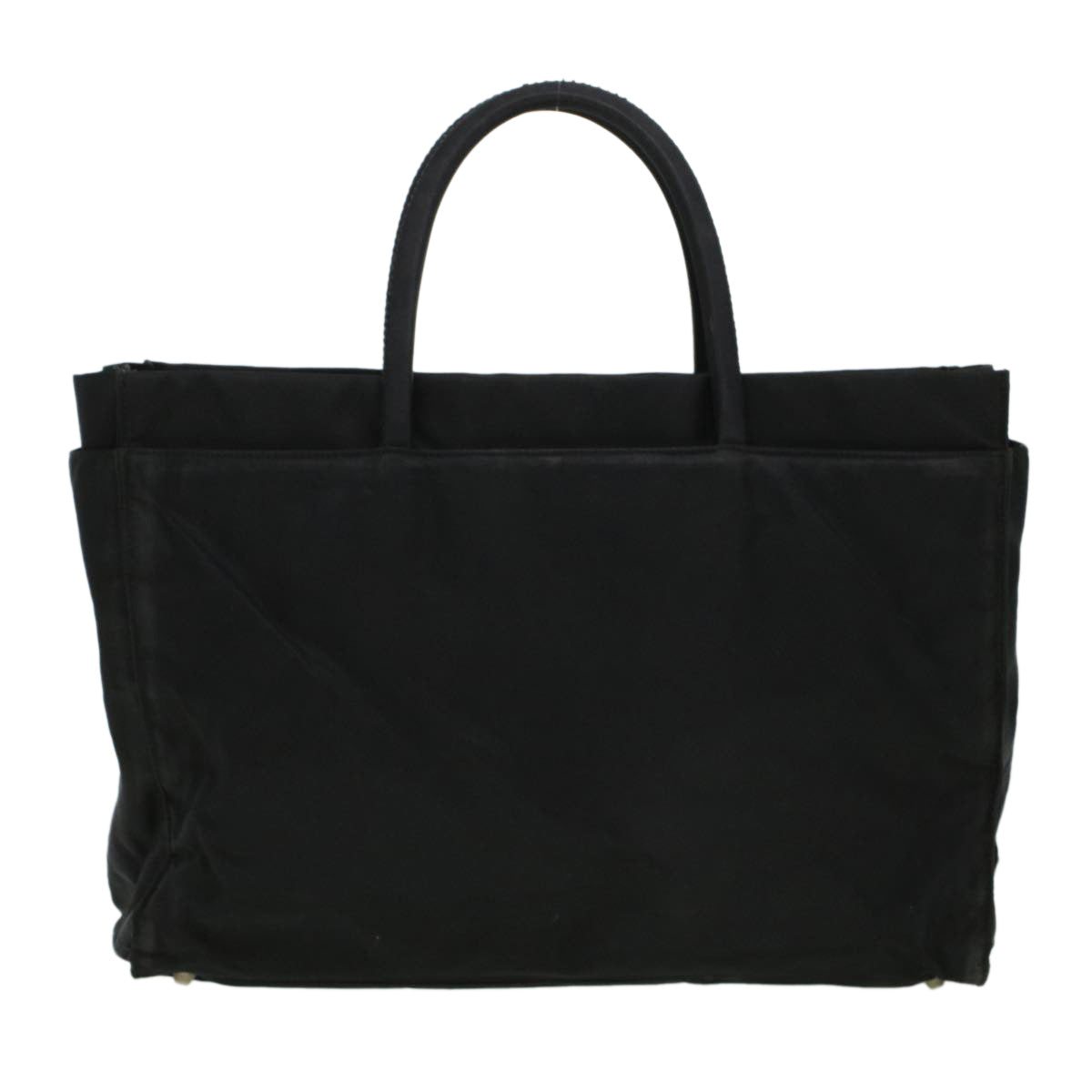 PRADA Tote Bag Nylon Black Auth ki3022