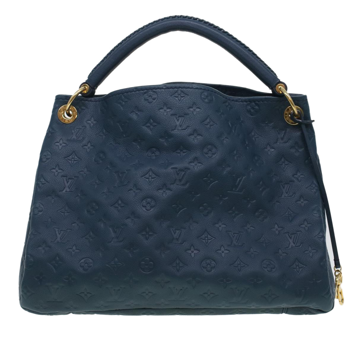 LOUIS VUITTON Monogram Empreinte Artsy MM Shoulder Bag Navy M93450 Auth ki3041