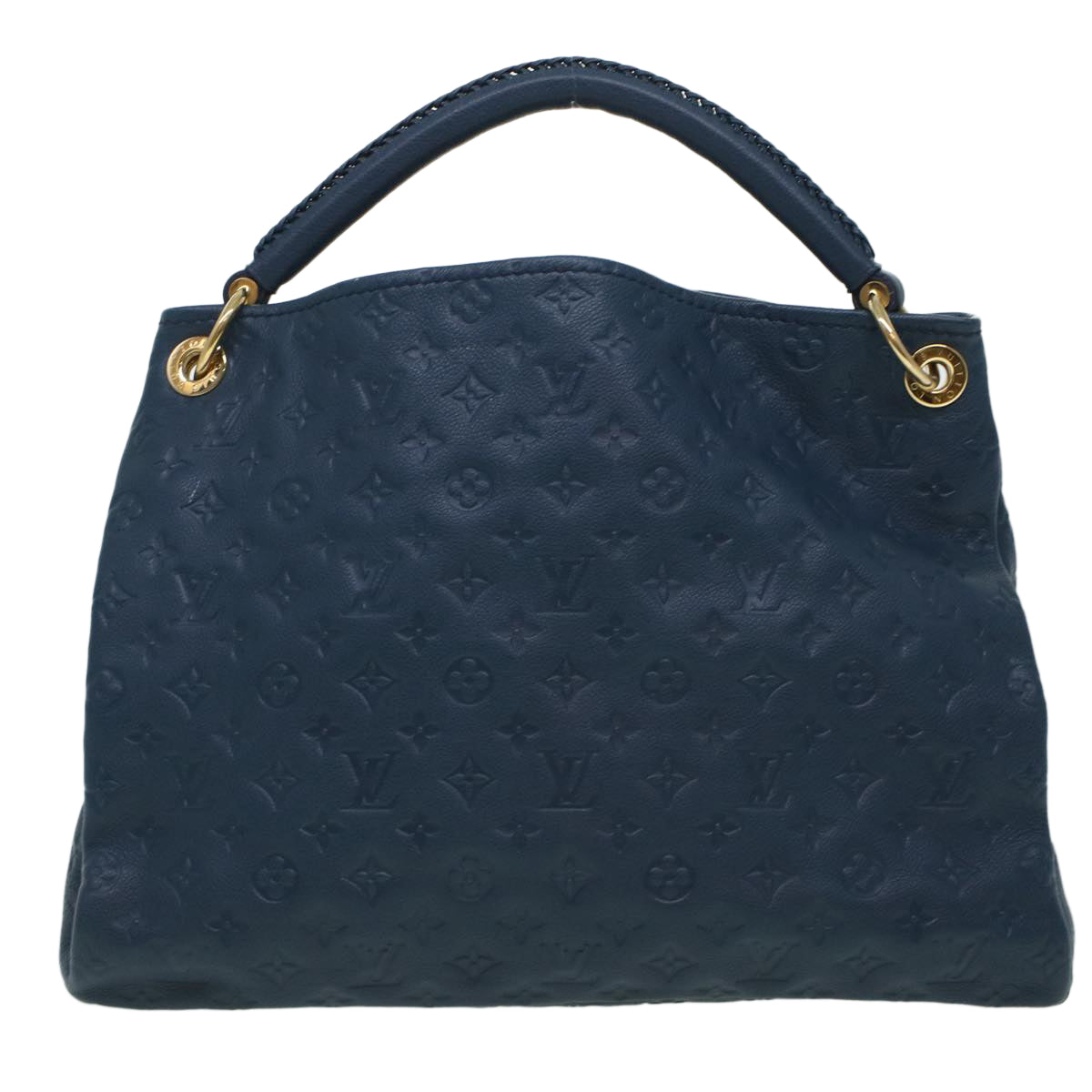 LOUIS VUITTON Monogram Empreinte Artsy MM Shoulder Bag Navy M93450 Auth ki3041 - 0