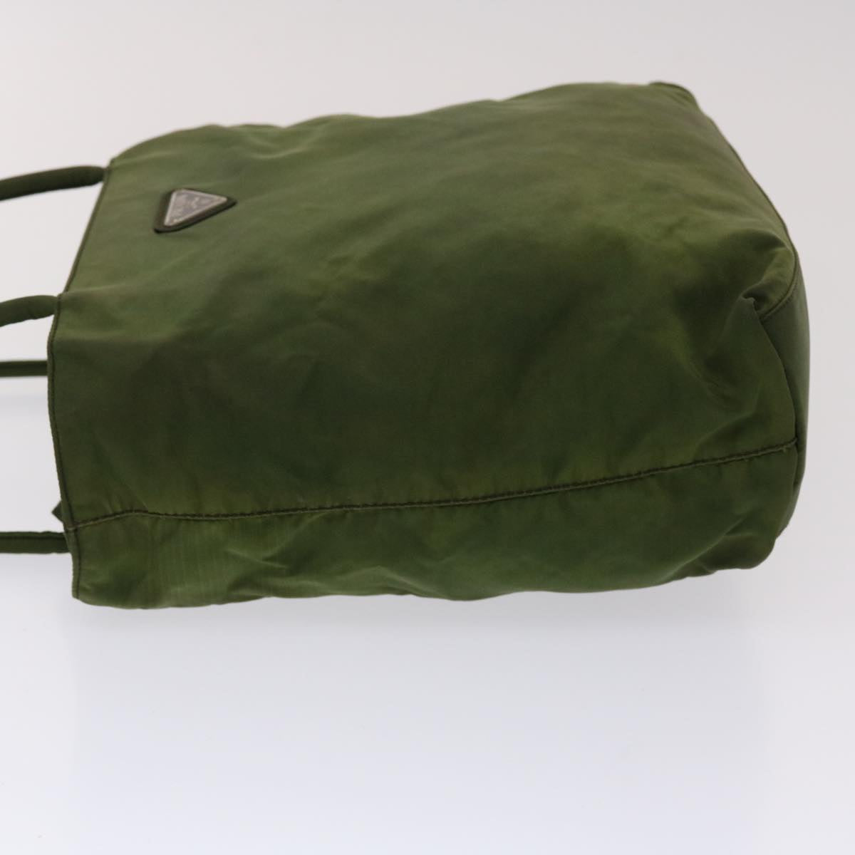PRADA Tote Bag Nylon Khaki Auth ki3111