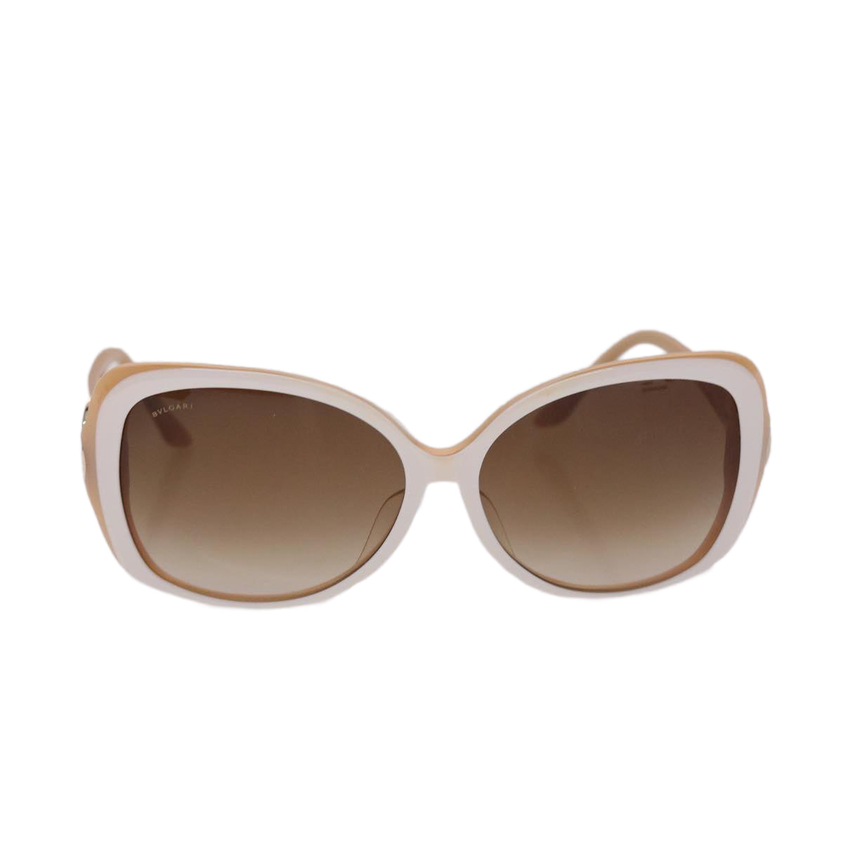 BVLGARI Sunglasses Plastic White Auth ki3176 - 0