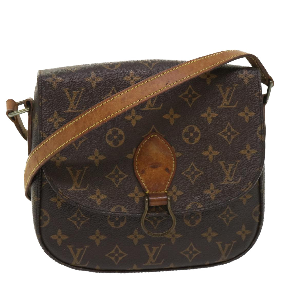 LOUIS VUITTON Monogram Saint Cloud GM Shoulder Bag M51242 LV Auth ki3179