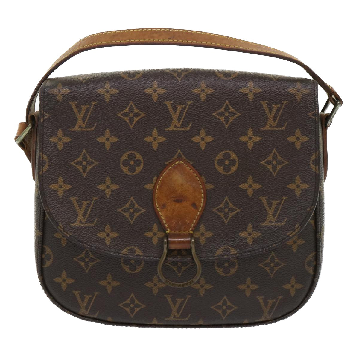 LOUIS VUITTON Monogram Saint Cloud GM Shoulder Bag M51242 LV Auth ki3179