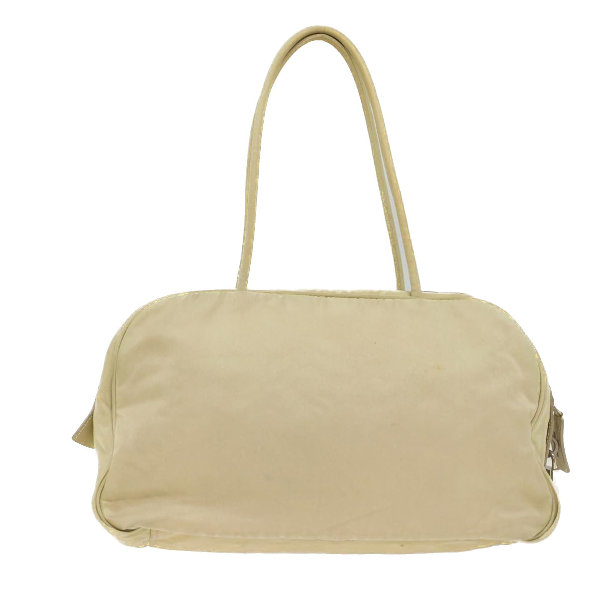 PRADA Hand Bag Nylon White Auth ki3224 - 0