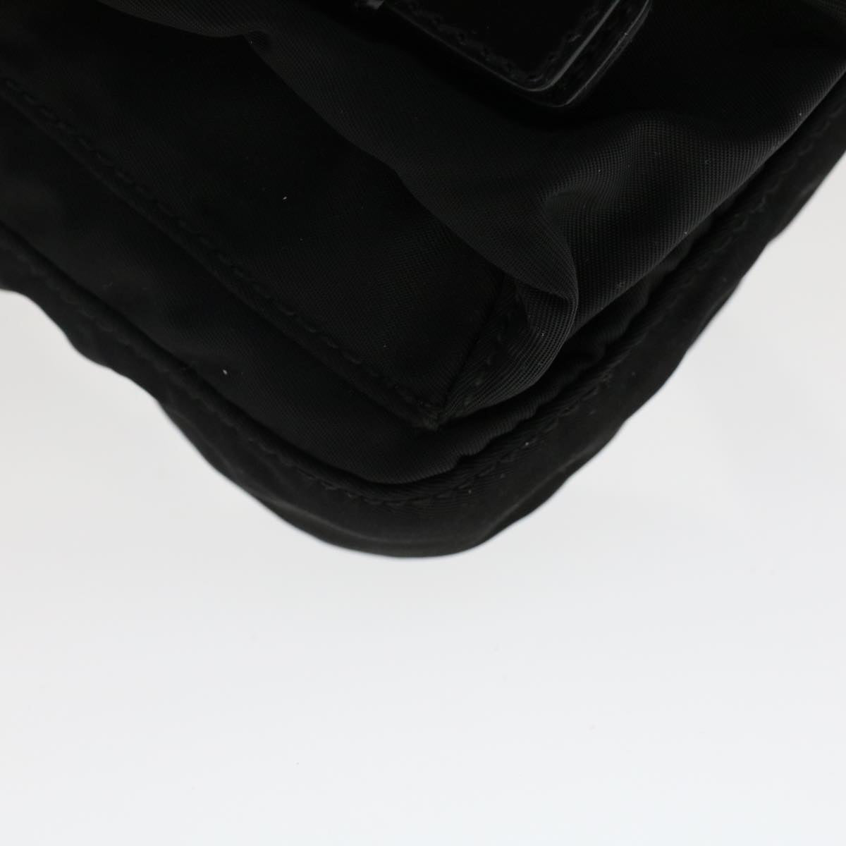 PRADA Waist bag Nylon Black Auth ki3231