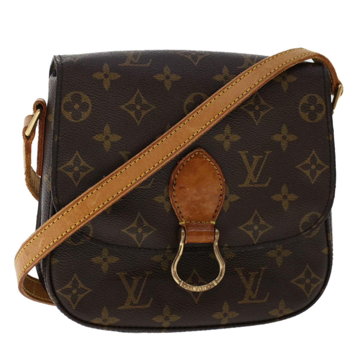 LOUIS VUITTON Monogram Saint Cloud MM Shoulder Bag M51243 LV Auth ki3266