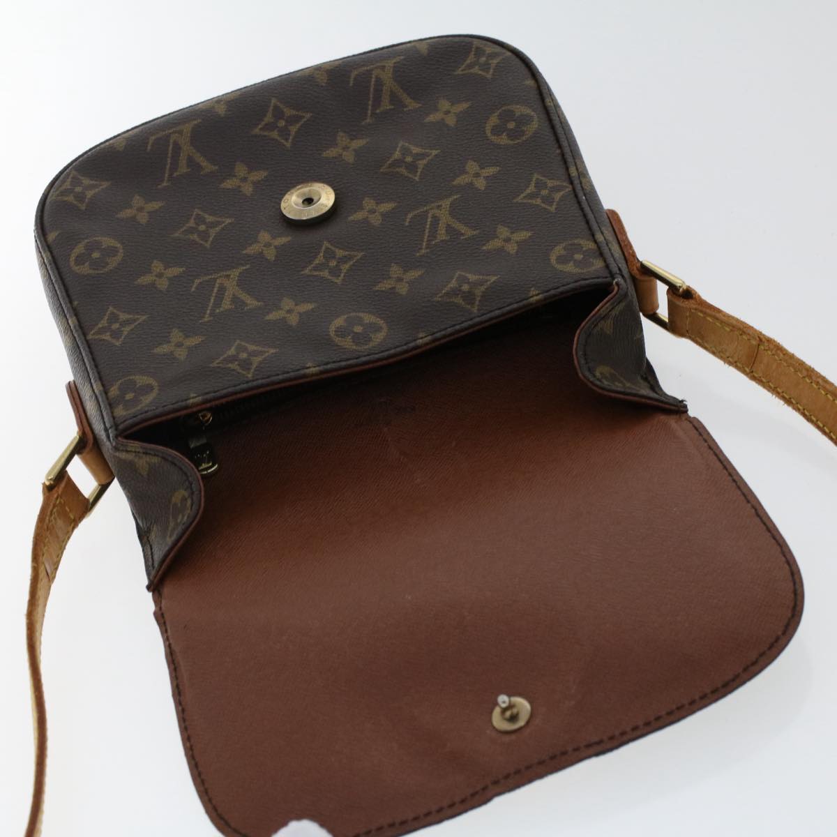 LOUIS VUITTON Monogram Saint Cloud MM Shoulder Bag M51243 LV Auth ki3266