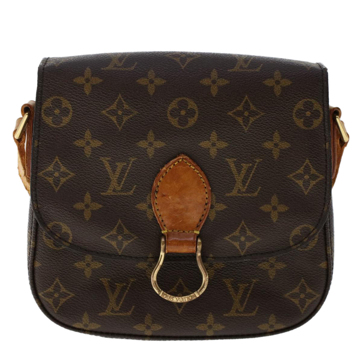 LOUIS VUITTON Monogram Saint Cloud MM Shoulder Bag M51243 LV Auth ki3266