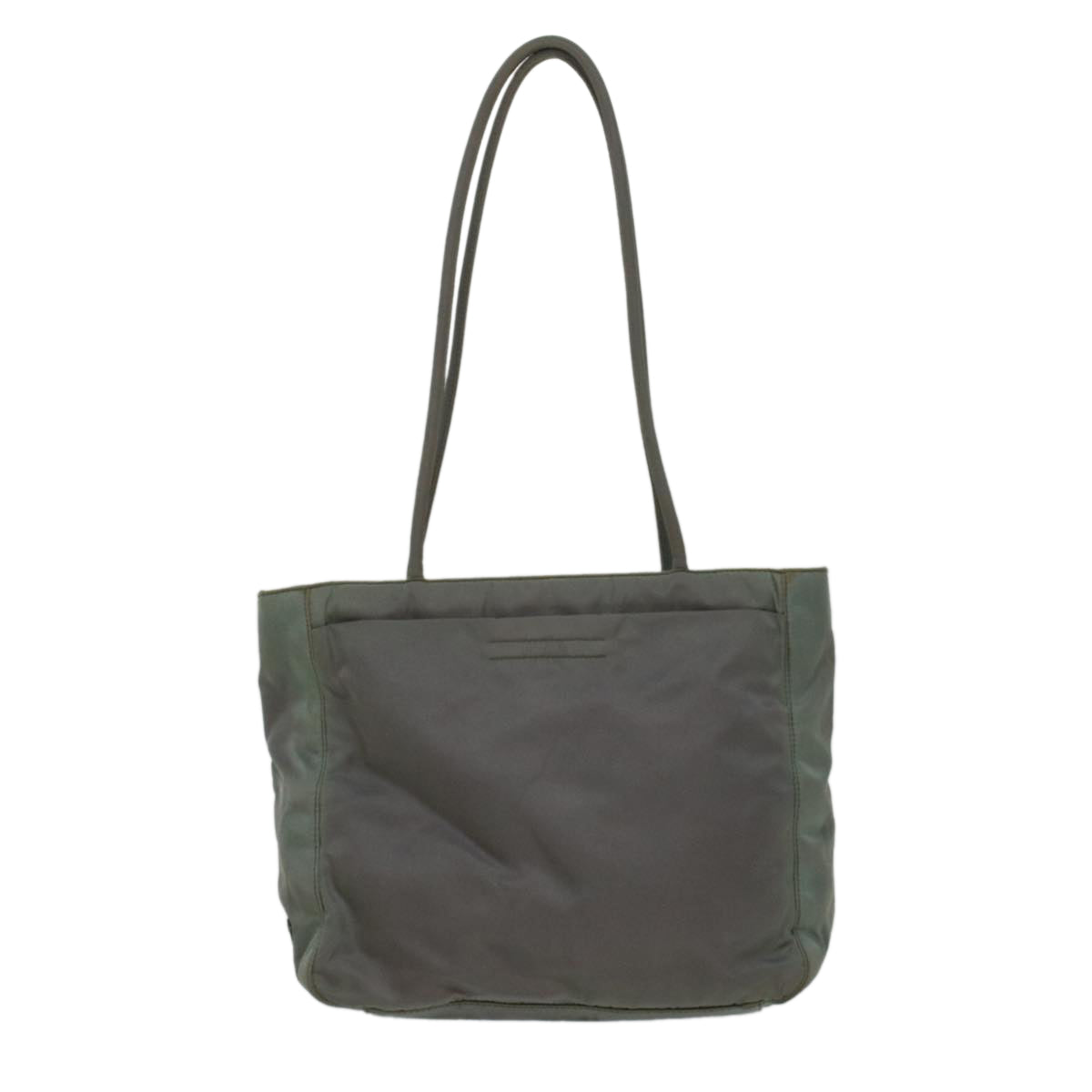 PRADA Tote Bag Nylon Green Auth ki3379 - 0