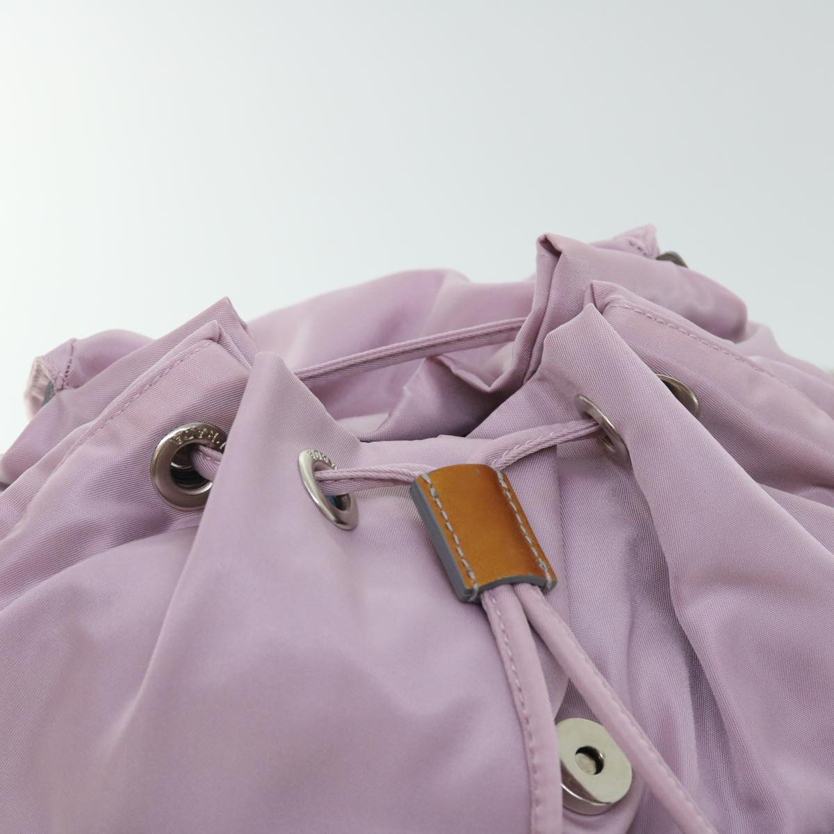 PRADA Backpack Nylon Pink Auth ki3411