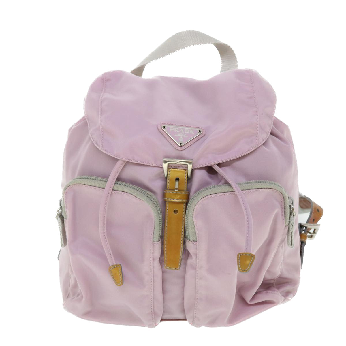 PRADA Backpack Nylon Pink Auth ki3411