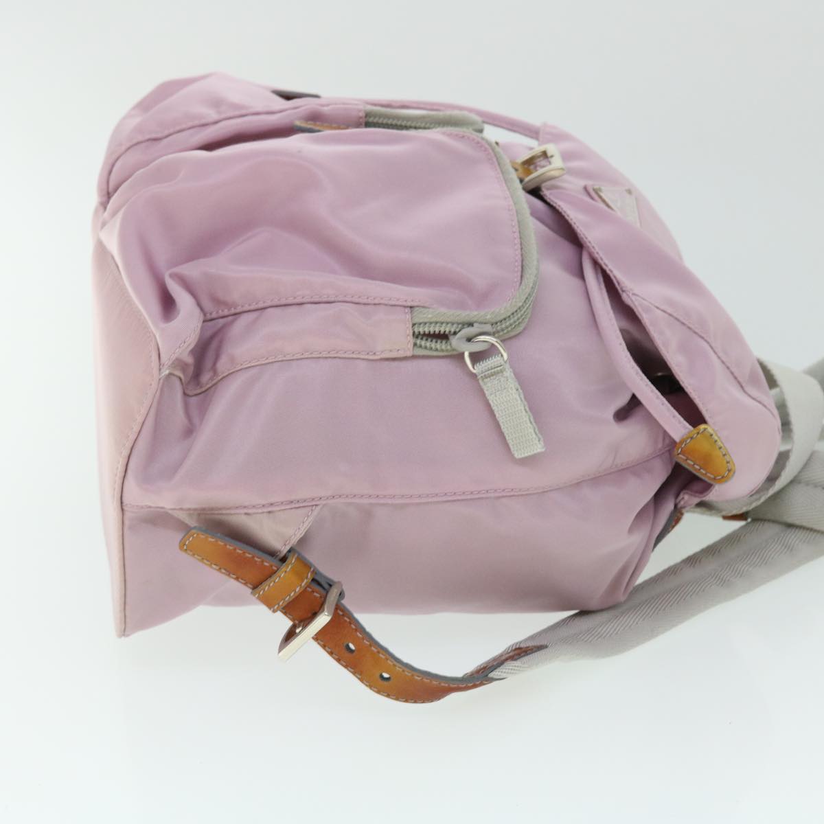 PRADA Backpack Nylon Pink Auth ki3411