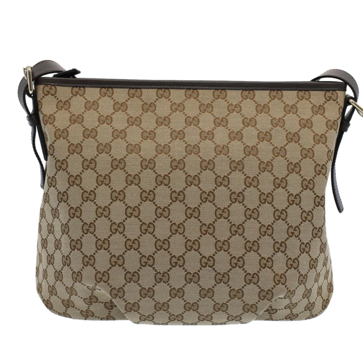 GUCCI GG Canvas Shoulder Bag Beige 388930 Auth ki3436 - 0