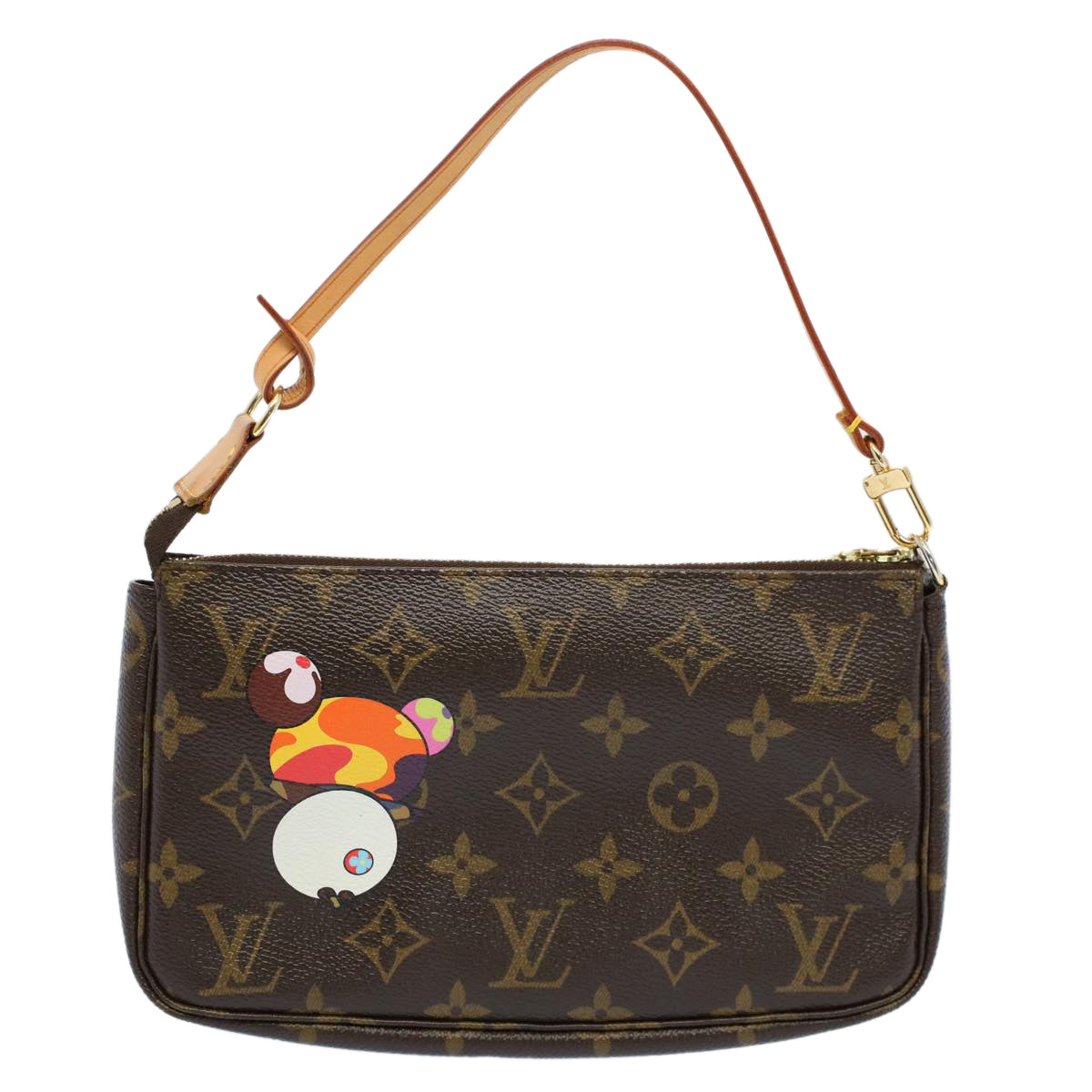 LOUIS VUITTON Monogram Panda Pochette Accessoires Pouch M51981 LV Auth ki3438 - 0